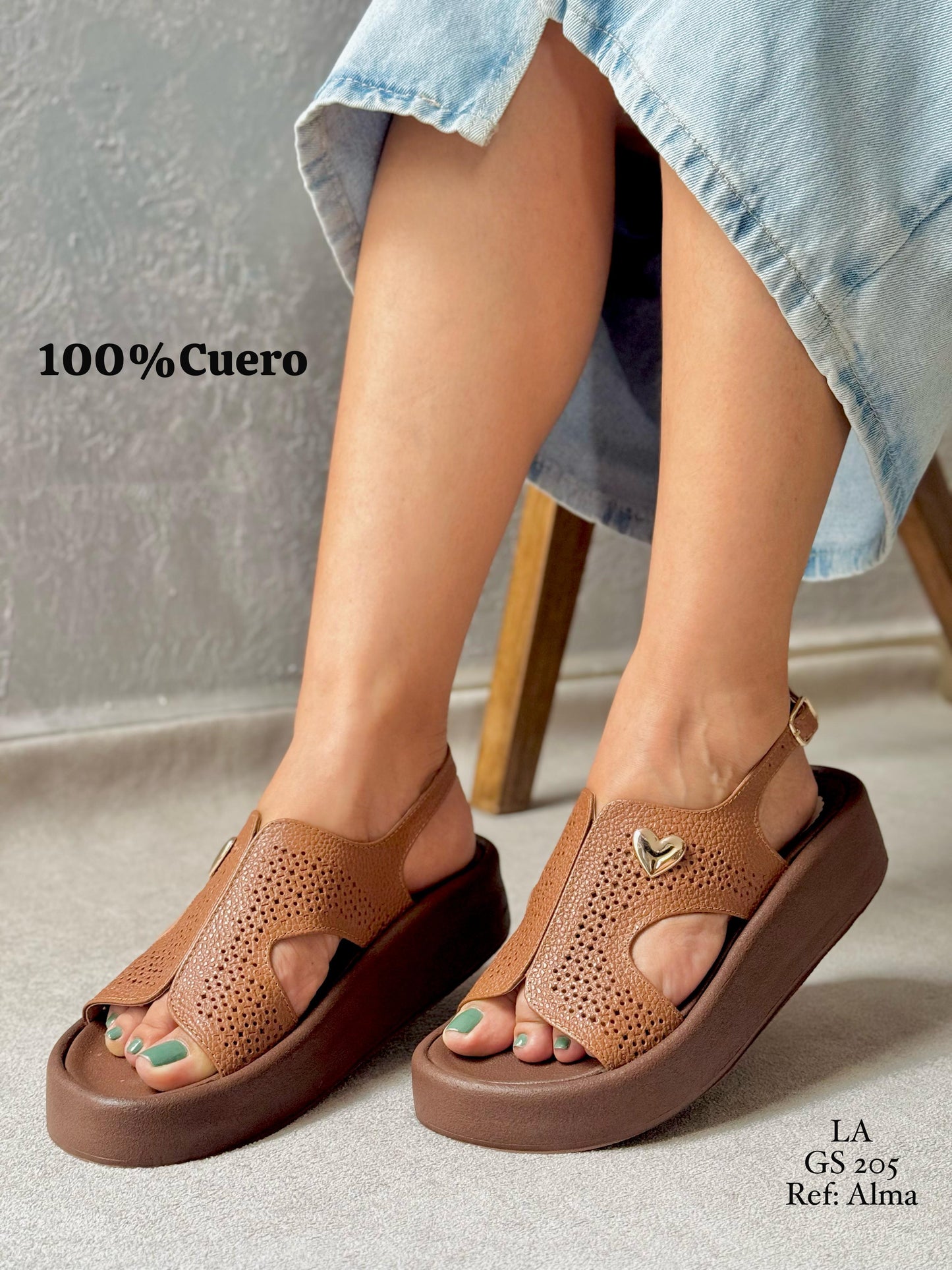 SANDALIA CUERO ref: ALMA